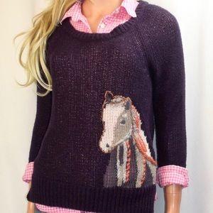 Moth knitted horse sweater